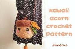 Kawaii Acorn Crochet Bag Pattern
