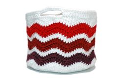 Chevron Storage Baskets Crochet Pattern