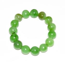 Bracelet made of light green jade