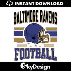 Vintage NFL Baltimore Ravens Football Est 1996 SVG
