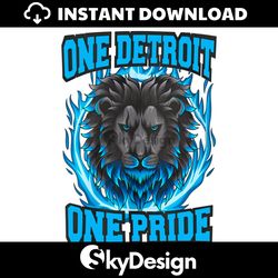 One Detroit One Pride Detroit Lions PNG