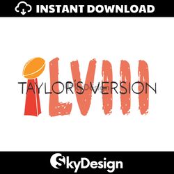 Retro LVIII Taylors Version Football SVG