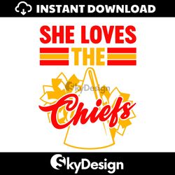 Retro She Loves The Chiefs SVG