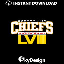 Kansas City Chiefs Football Super Bowl LVIII 2024 SVG