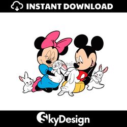 Disney Easter Mickey Minnie Bunny SVG