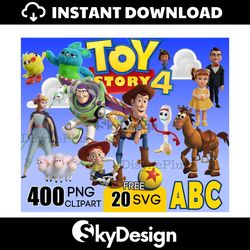 Toy Story 4 Disney Movie Bundle PNG
