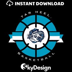 Tar Heel Basketball UNC Logo SVG