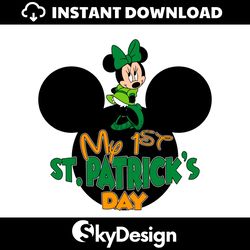 My 1st St Patricks Day Minnie Mouse SVG