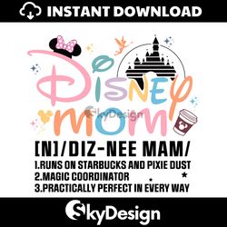 Disney Mom Definition Magic Castle SVG
