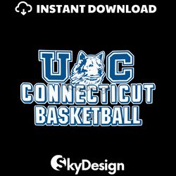 UC UConn Huskies Connecticut Basketball SVG