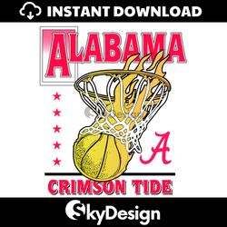 Alabama Crimson Tide NCAA Basketball SVG