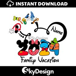 Custom Disney 2024 Family Vacation SVG