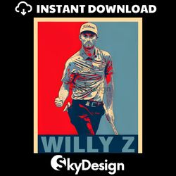 Retro Willy Z Golfer Will Zalatoris PNG
