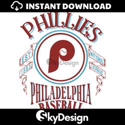 Phillies Philadelphia Baseball Est 1883 SVG