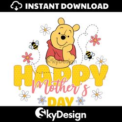 Winnie The Pooh Happy Mothers Day PNG