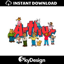Funny Arthur And Friends TV Series SVG