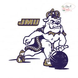 Retro JMU Football Bowling Dukes SVG