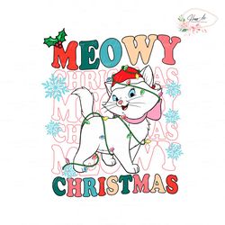 Cute Meowy Christmas Aristocats Santa SVG