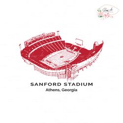 Sanford Stadium Georgia Bulldogs SVG