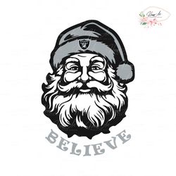 Santa Claus Believe Las Vegas Raiders SVG