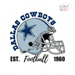 Dallas Cowboys Football Helmet 1960 SVG