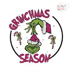 Pink Grinchmas Season SVG