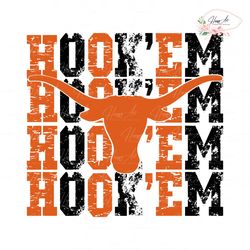 Hook Em Texas Longhorn NCAA Svg Digital Download
