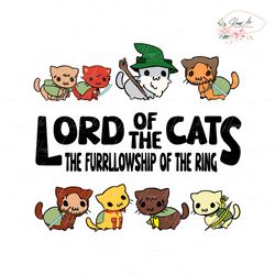 Lord Of The Cats The Furrlowship Of The Ring SVG
