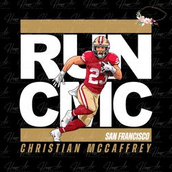 Run CMC Christian McCaffrey San Francisco 49ers SVG