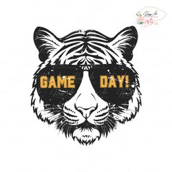 Retro Gameday Tigers NCAA Football SVG