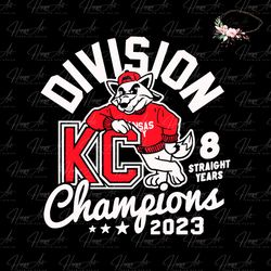 KC Wolf 8 Straight Years Champions 2023 Chiefs SVG