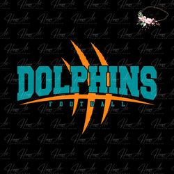 Scratch Dolphins Football Svg Digital Download