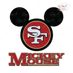 Mickey Mouse San Francisco 49ers SVG