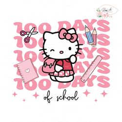 Hello Kitty 100 Days Of School SVG