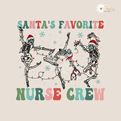 Santas Favorite Nurse Crew SVG