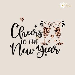 Retro Cheers To The New Year SVG