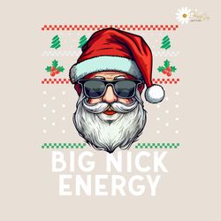 Vintage Santa Claus Big Nick Energy SVG
