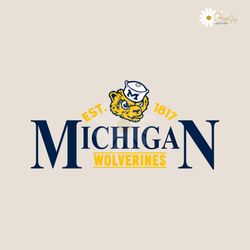 Vintage Michigan Wolverines NCAA Football Svg