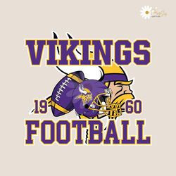 Vintage Vikings Football Helmet SVG Digital Download