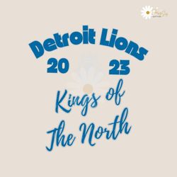 Detroit Lions 2023 Kings of The North SVG