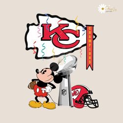 Mickey Mouse Kansas City Chiefs Champions NFL PNG