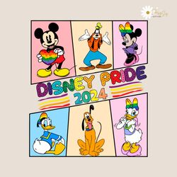 Disney Pride 2024 Mickey And Friends SVG