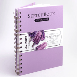 Watercolor sketchbook, 15cm by 20cm sketchbook, cotton paper watercolor, 300g density