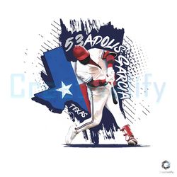 Adolis Garcia 53 Vintage PNG Texas Baseball Sublimation File