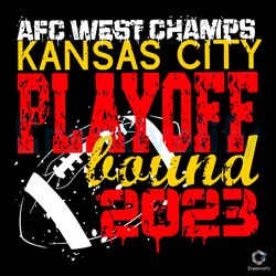 AFC West Champs SVG Kansas City Play Off Bound File