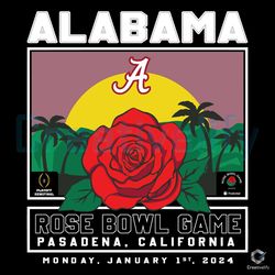 Alabama Playoff 2024 SVG Rose Bowl Game File Download