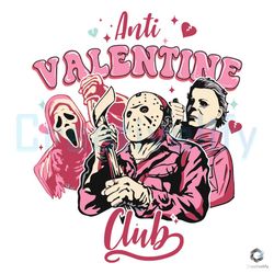 Anti Valentine Club SVG Love Horror Ghostface File