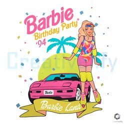 Barbie Birthday Party PNG Sublimation File