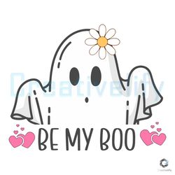 Be My Boo Valentine SVG Love Ghost File Design