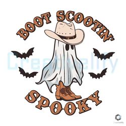 Boot Scootin Spooky SVG Cowboy Halloween Cricut File